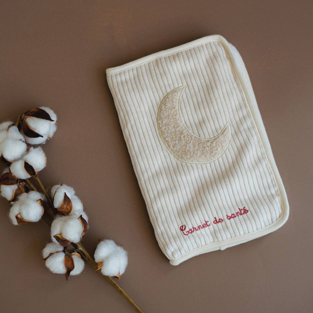 Protège Carnet De Santé Lune Beige (Domiva) - Image 1