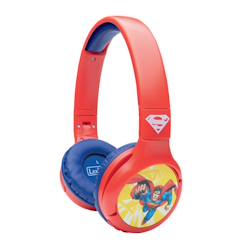 Jouet-Casque 2 en 1 superman bluetooth et filaire avec limitation de son