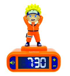 -Réveil avec veilleuse naruto en 3d