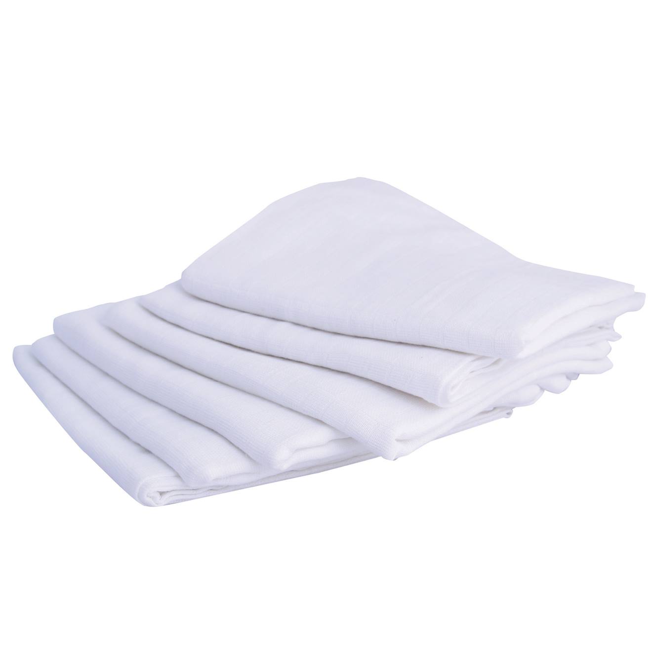 Lot De 6 Langes Carré Blanc