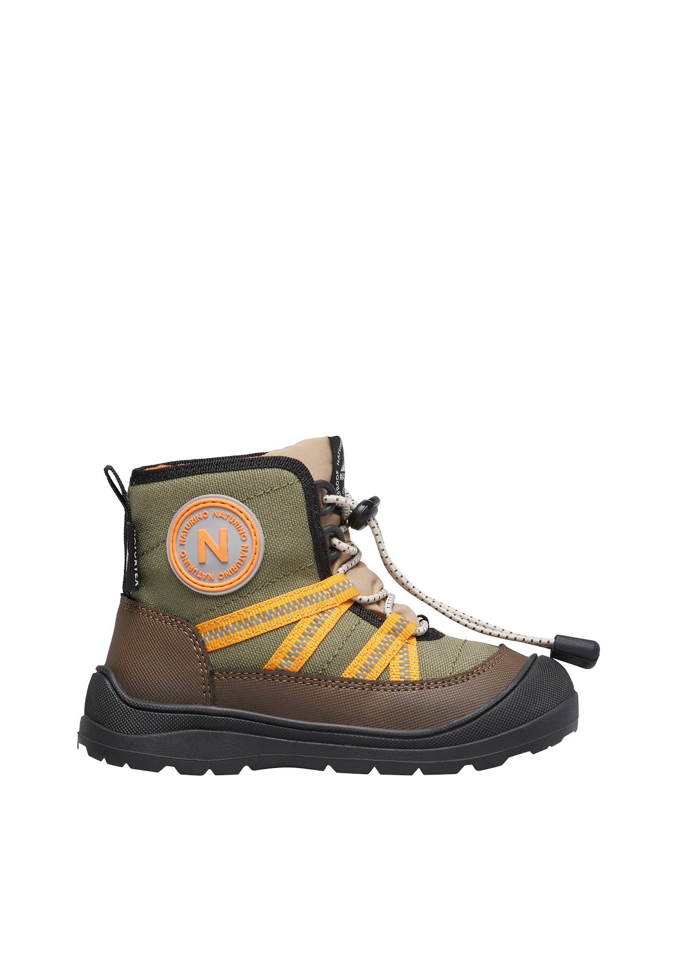 Chaussures En Caoutchouc Et Tissu Greeny Wp. Kaki-