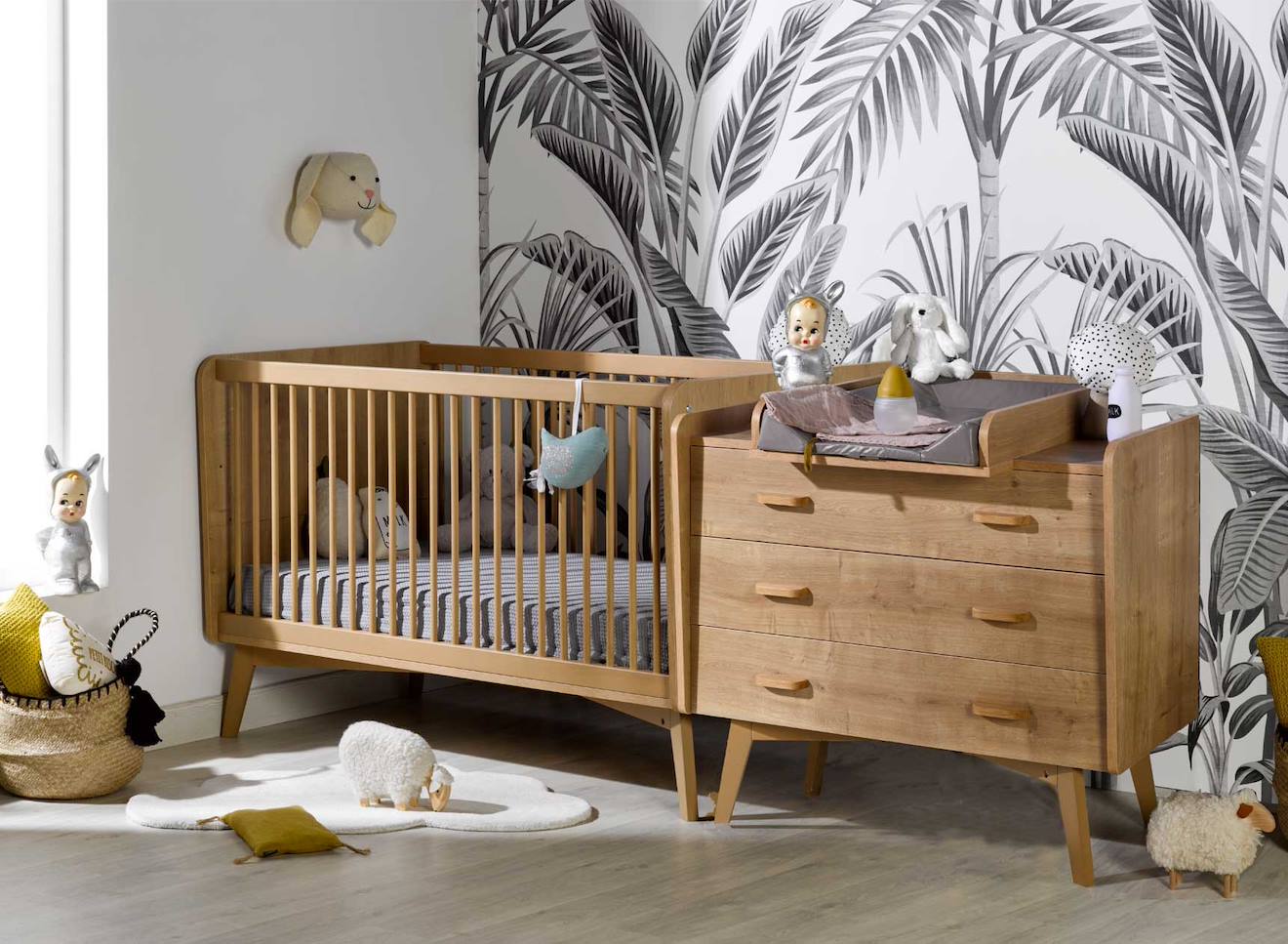 Chambre Complète Bébé Vintage Icone Chêne