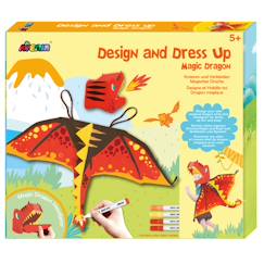 Jouet-Activités artistiques et musicales-Jeu de création - Designer et s'habiller - dragon