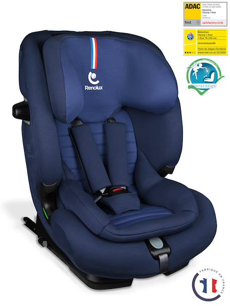 Renolux - Siège Auto Isofix R129 I-size 76-150 Cm Softness® Olymp Ocean
