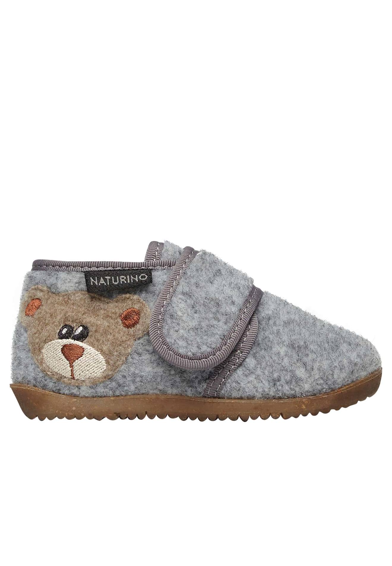 Pantoufles Souples Avec Empiècement Étoile Carillon Gris-