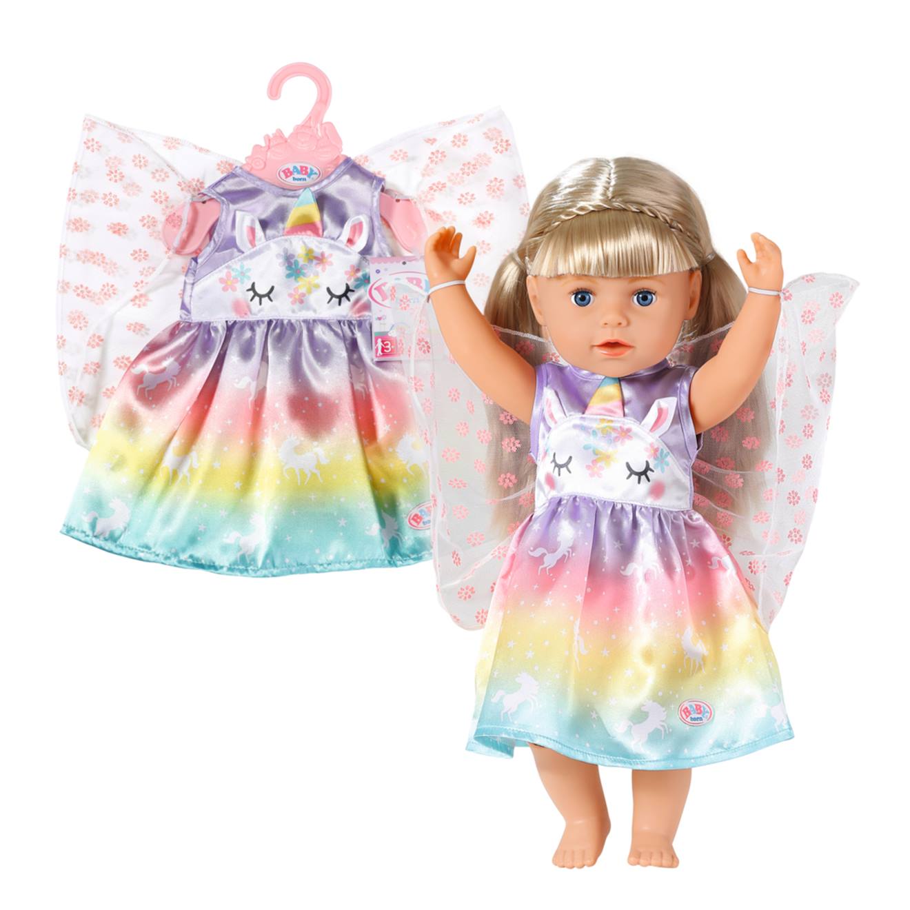 Baby Born Tenue Papillon 43 Cm Multicolore