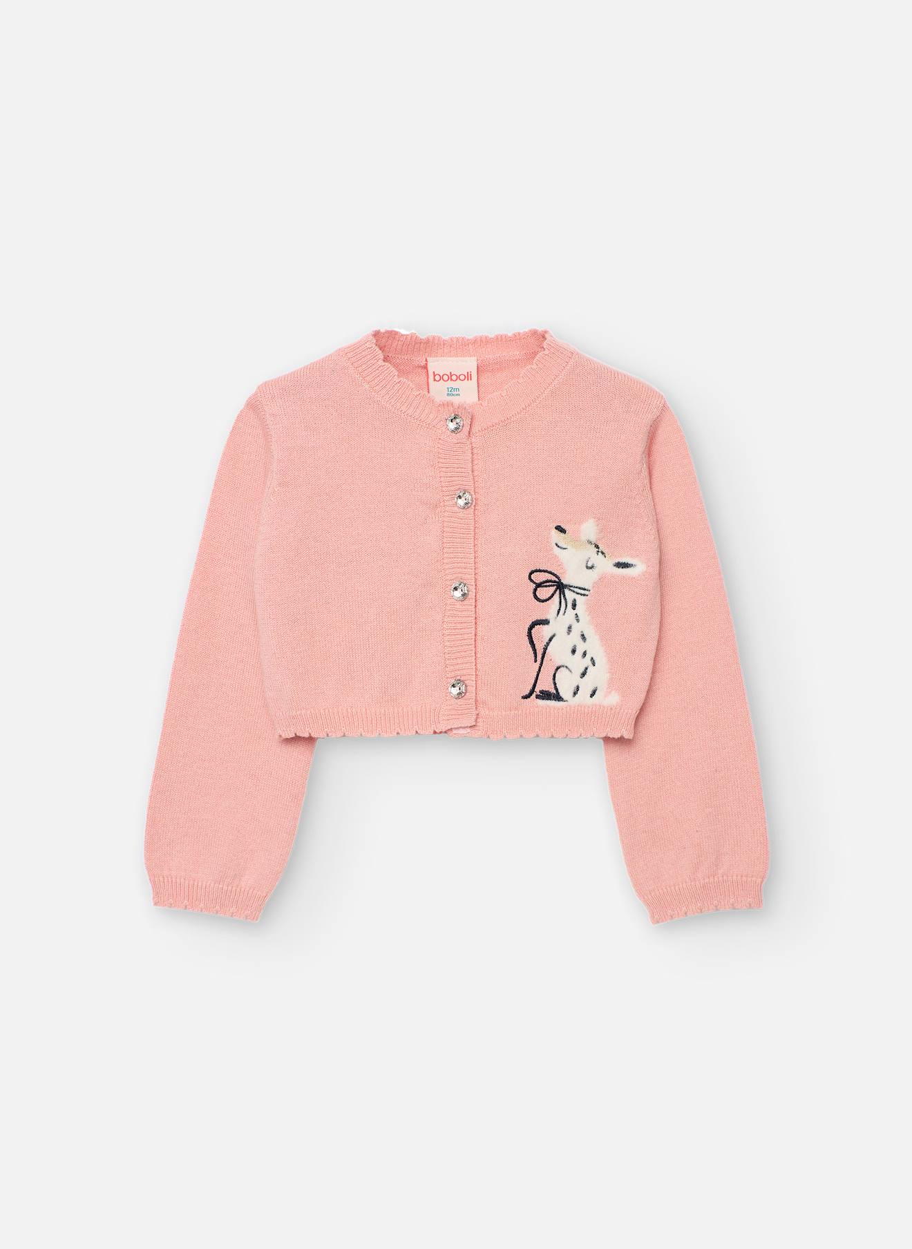 Gilet Fille Animal Rose
