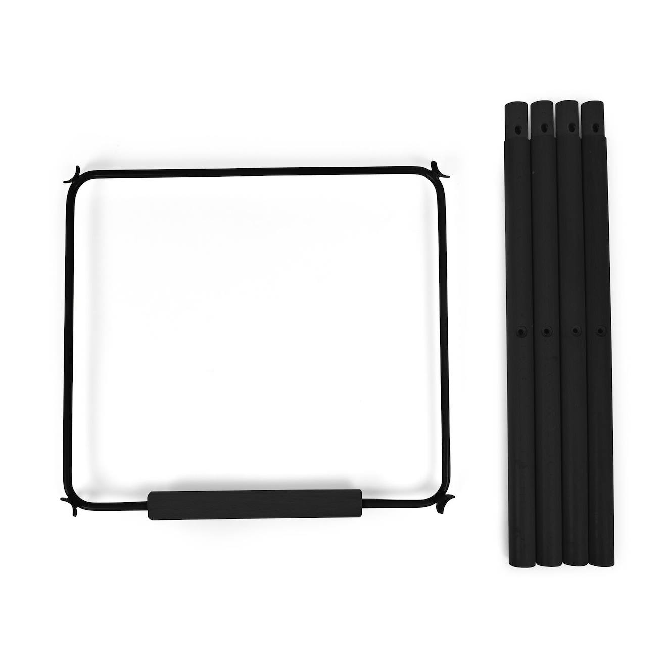 Kit Pieds + Repose Pieds Pour Chaise Haute Evolu Extra Noir