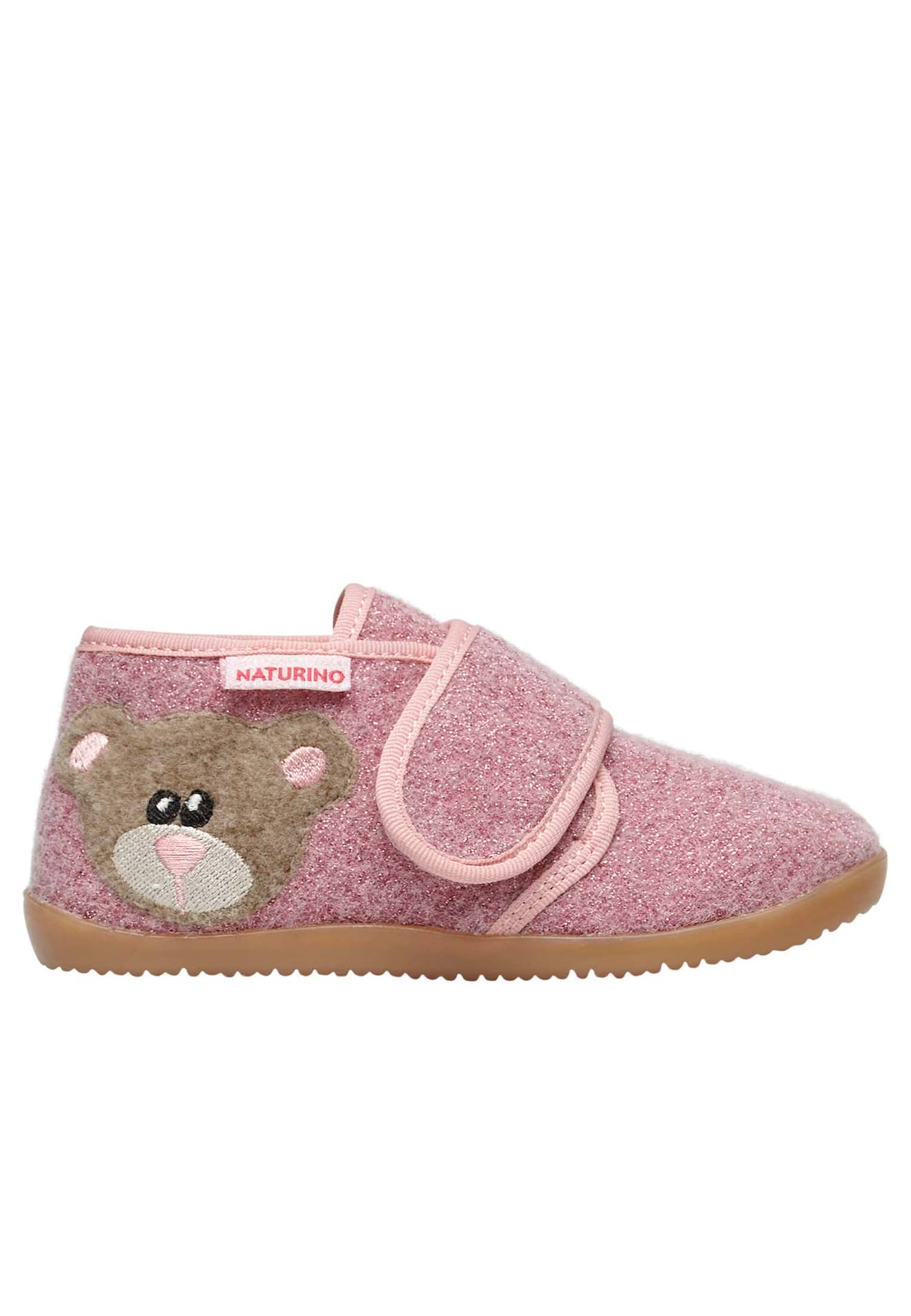 Pantoufles Avec cusson Ours Carillon Rose- 58$