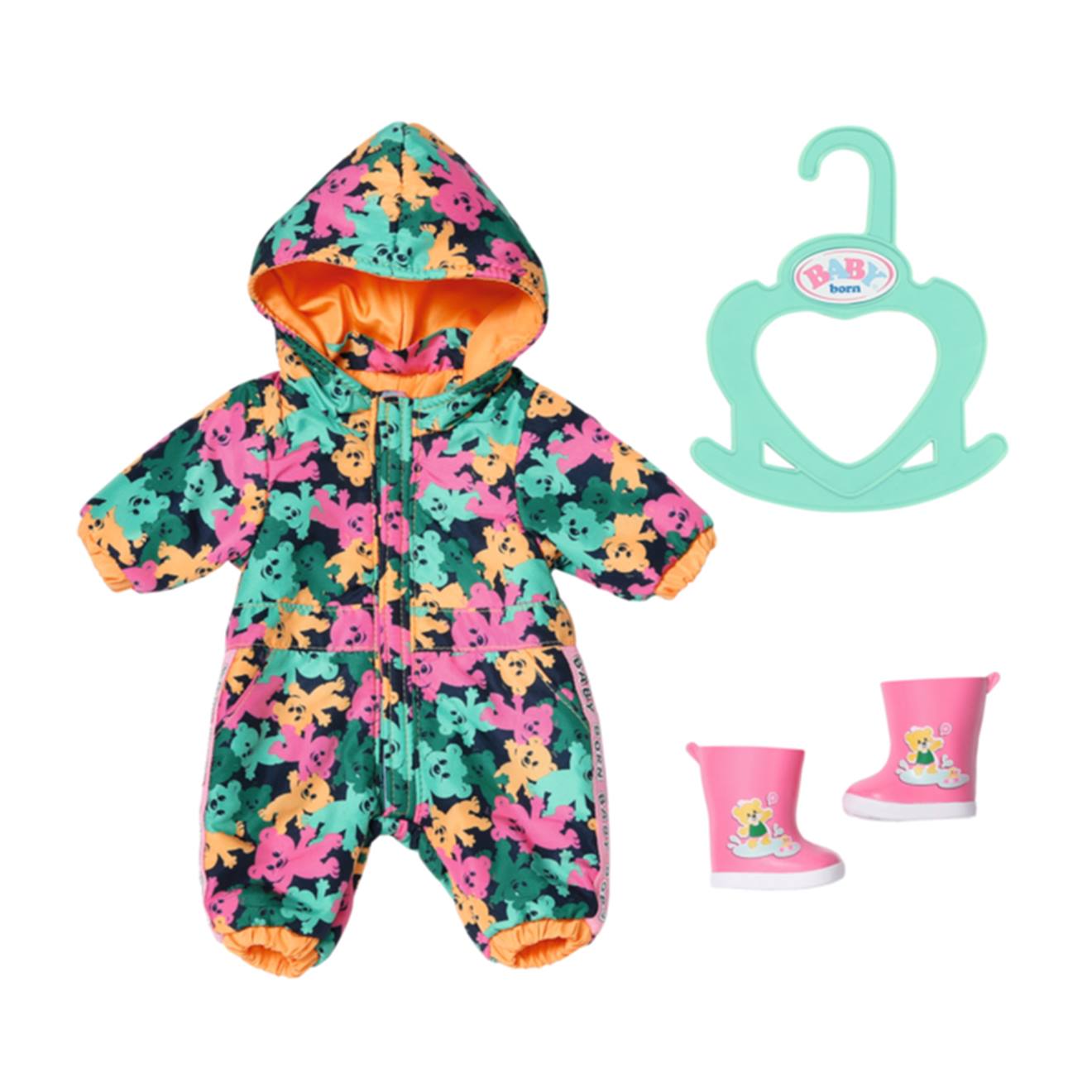 Baby Born Combinaison De Pluie Avec Bottes Pour Poupons 36 Cm Multicolore