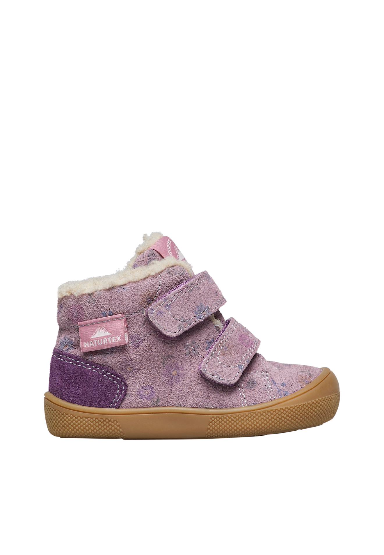 Chaussures Premiers Pas Barefoot En Suède Barefoot Spinni Vl Wp. Violet-