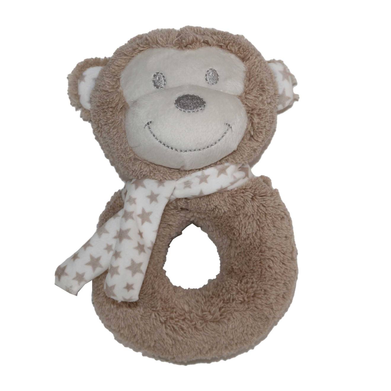 Hochet Singe Marron Chocolat