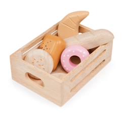 Jouet-Panier de boulangerie en bois – Jeu de dînette pour enfants