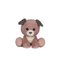 Jouet-Premier âge-Peluche puppy eyes pets - chien rose poudré et gris - 22 cm