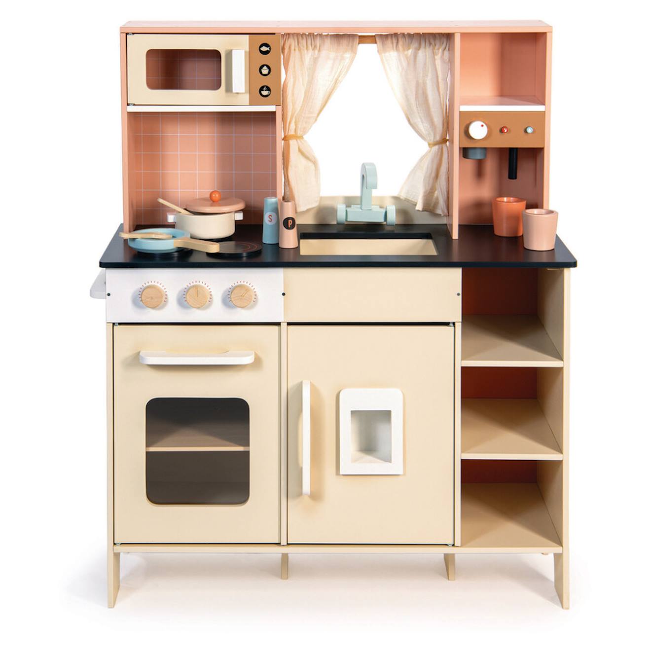 Cuisine En Bois Complète – Jeu D’imitation Pour Enfants Multicolor (Mentari) - Image 1