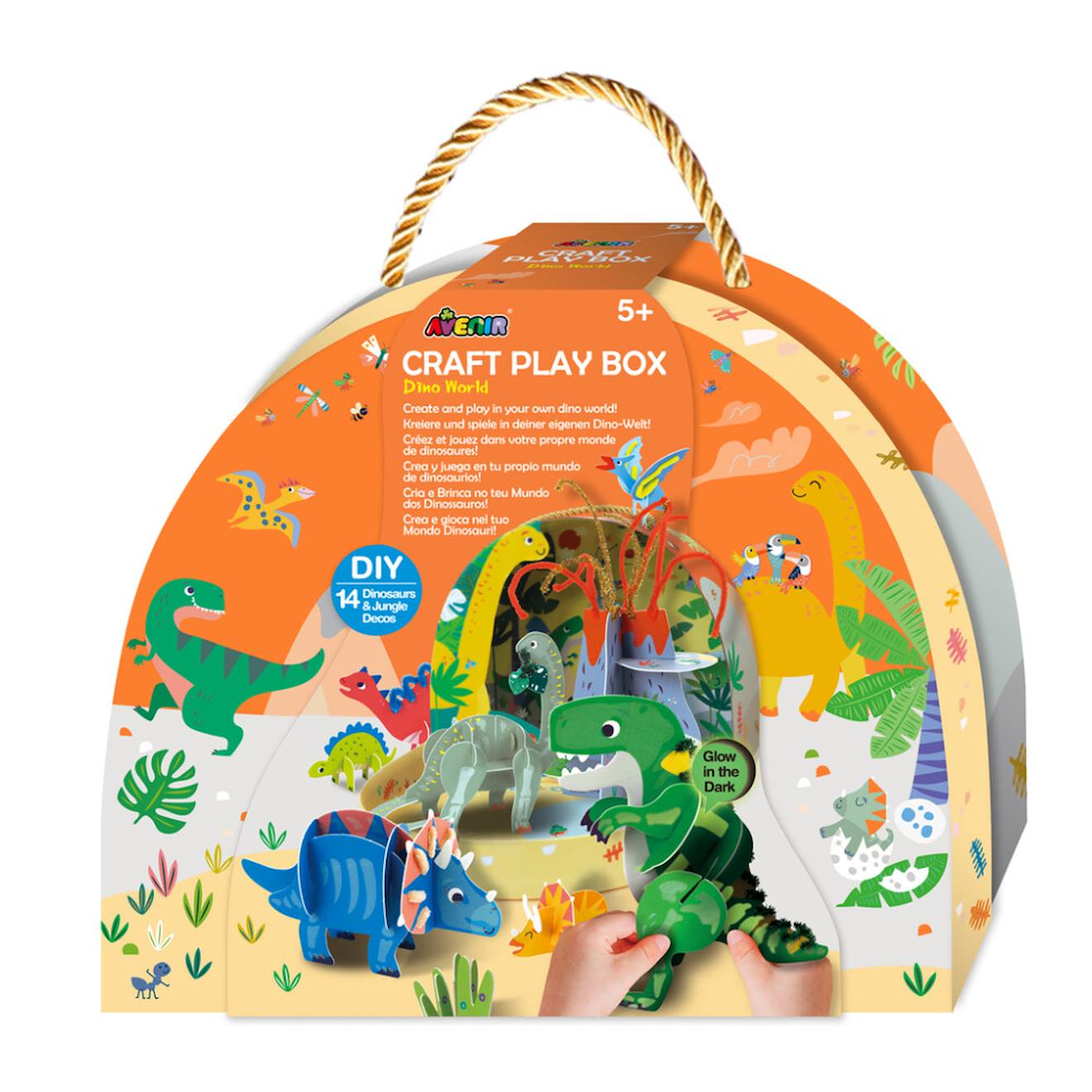 Coffret Créatif Et Ludique - Le Monde Des Dinosaures Multicolor