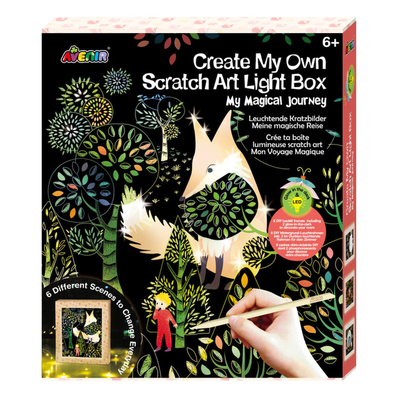 Scratch Art - Cadre Lumineux Multicolor
