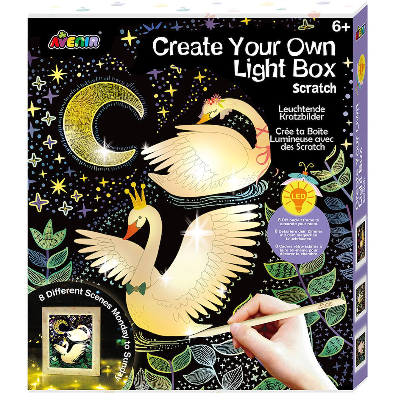 Scratch Art - Cadre Lumineux Multicolor