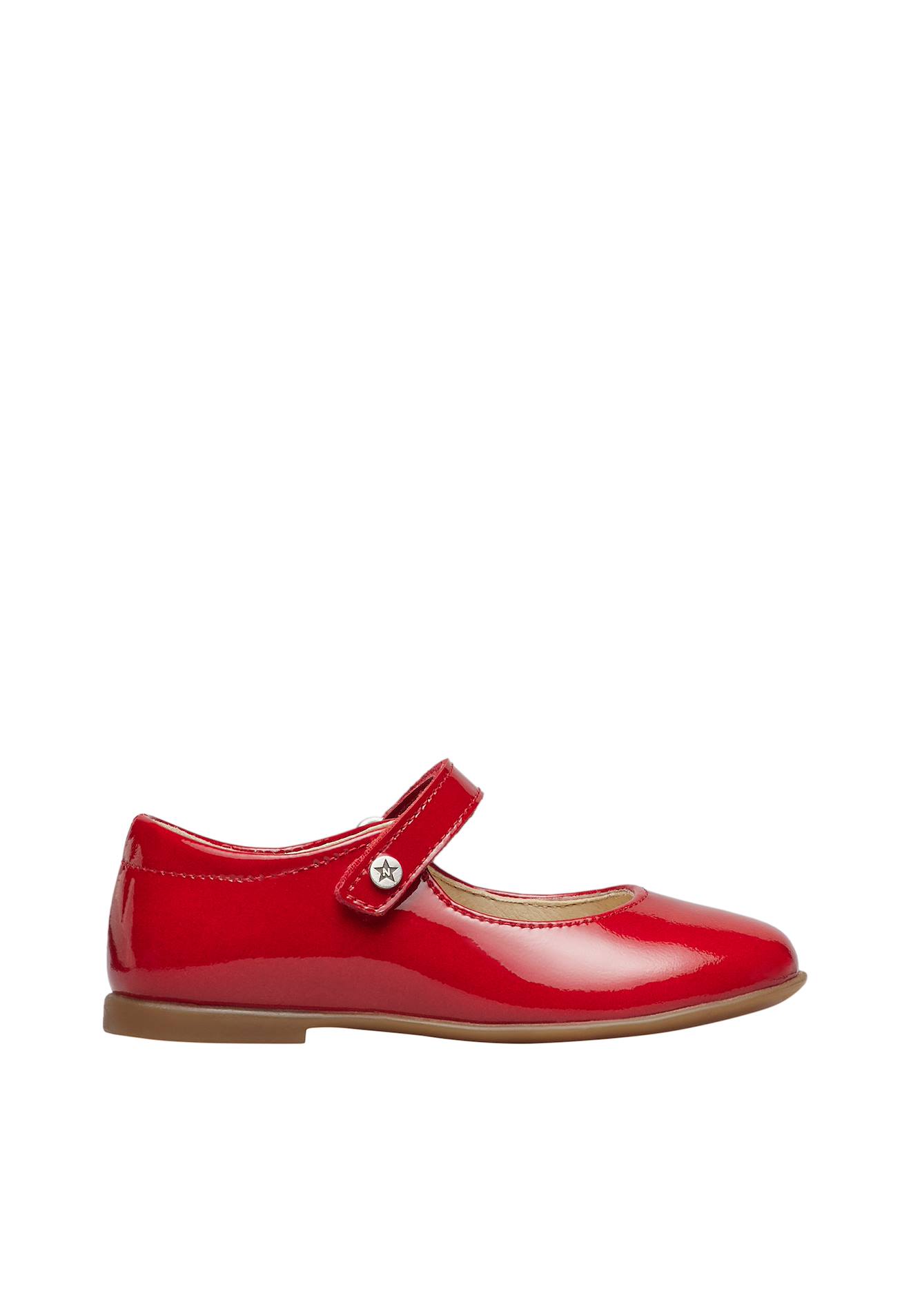 Ballerines En Verni Avec Sangle Darling Rouge