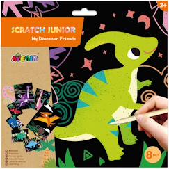 Jouet-Scratch junior - mes amis dinosaures 8 pièces
