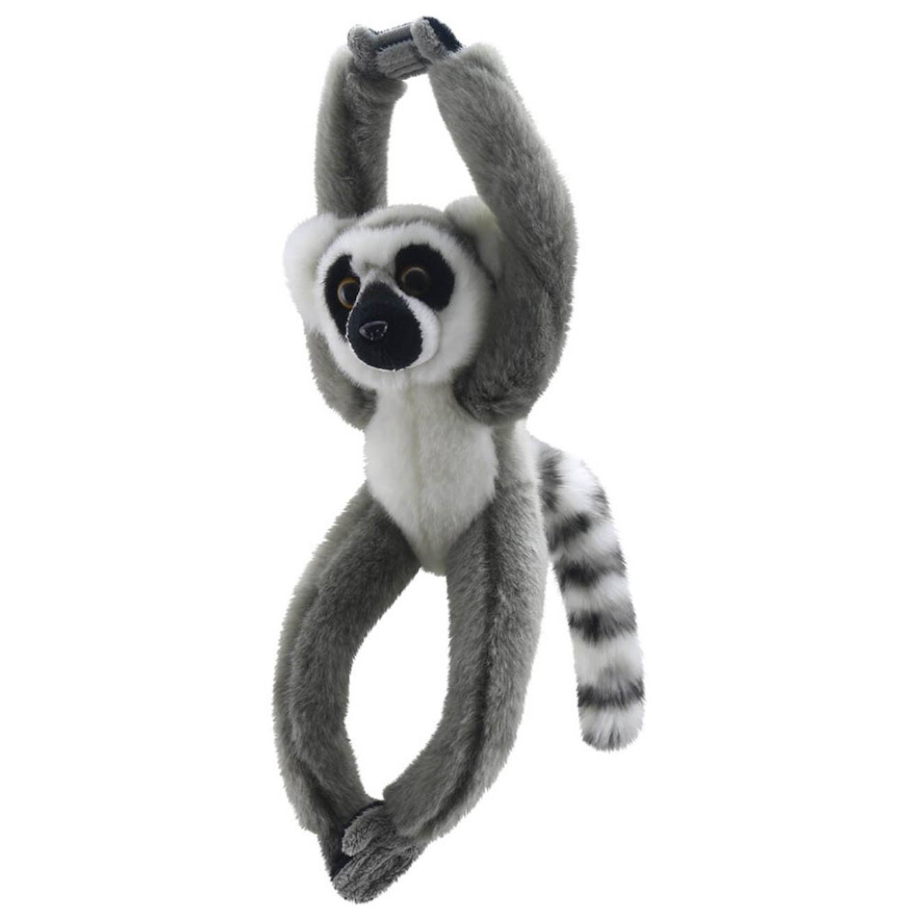 Peluche Lémurien 30 Cm – Collection Les Grimpantes Grey
