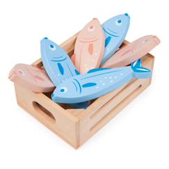 -Panier de poissons en bois – Jeu de dînette pour enfants