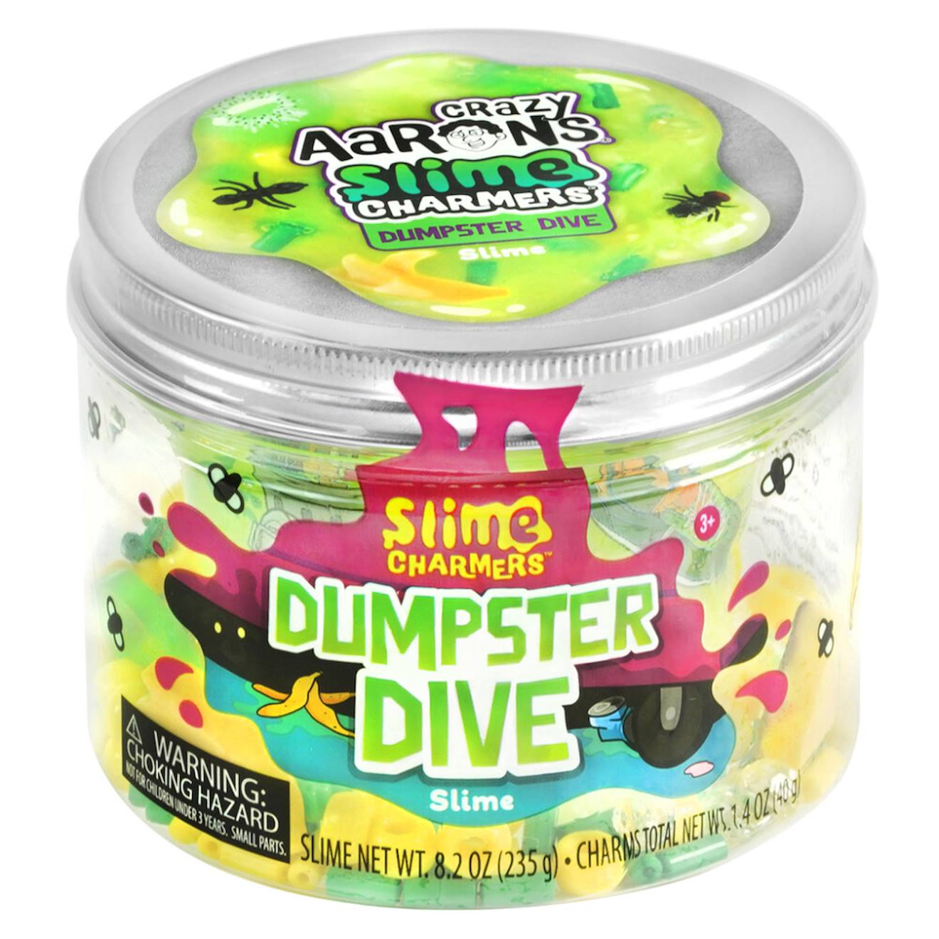 Slime Vert Dumpster Dive Avec Charms Rigolos Crazy Aaron Green