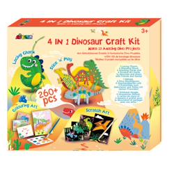 -Kit créatif 4 en 1 -  dinosaures