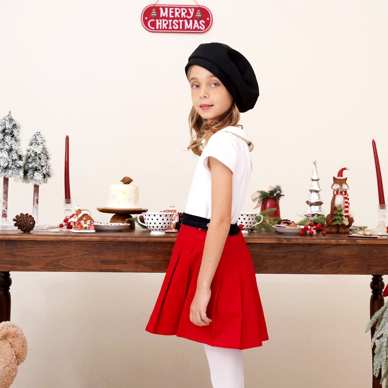 Ensemble de robes Lolita japonaises Kawaii pour femmes, châle à capuche, vestes courtes, Mini jupe à nœud, Style coréen, costume rouge doux pour noël et nouvel an 200000345 Ensemble de robes Lolita japonaises Kawaii pour femmes, châle à capuche, vestes courtes, Mini jupe à nœud, Style coréen, costume rouge doux pour noël et nouvel an 200000345