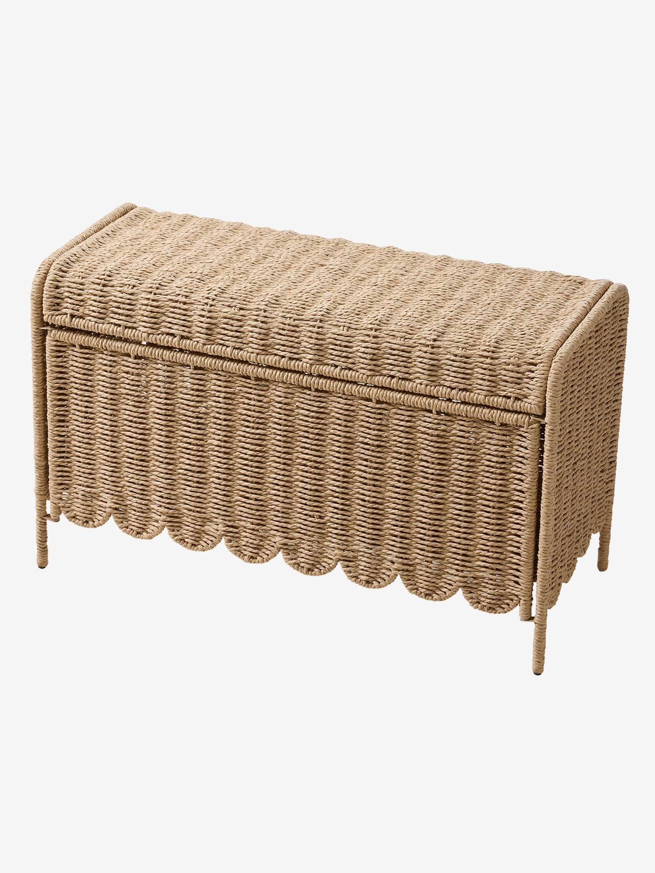 Coffre de rangement Feston pliable beige (Vertbaudet) - Image 2