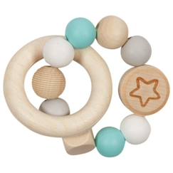 Hochet en bois et silicone  - vertbaudet enfant