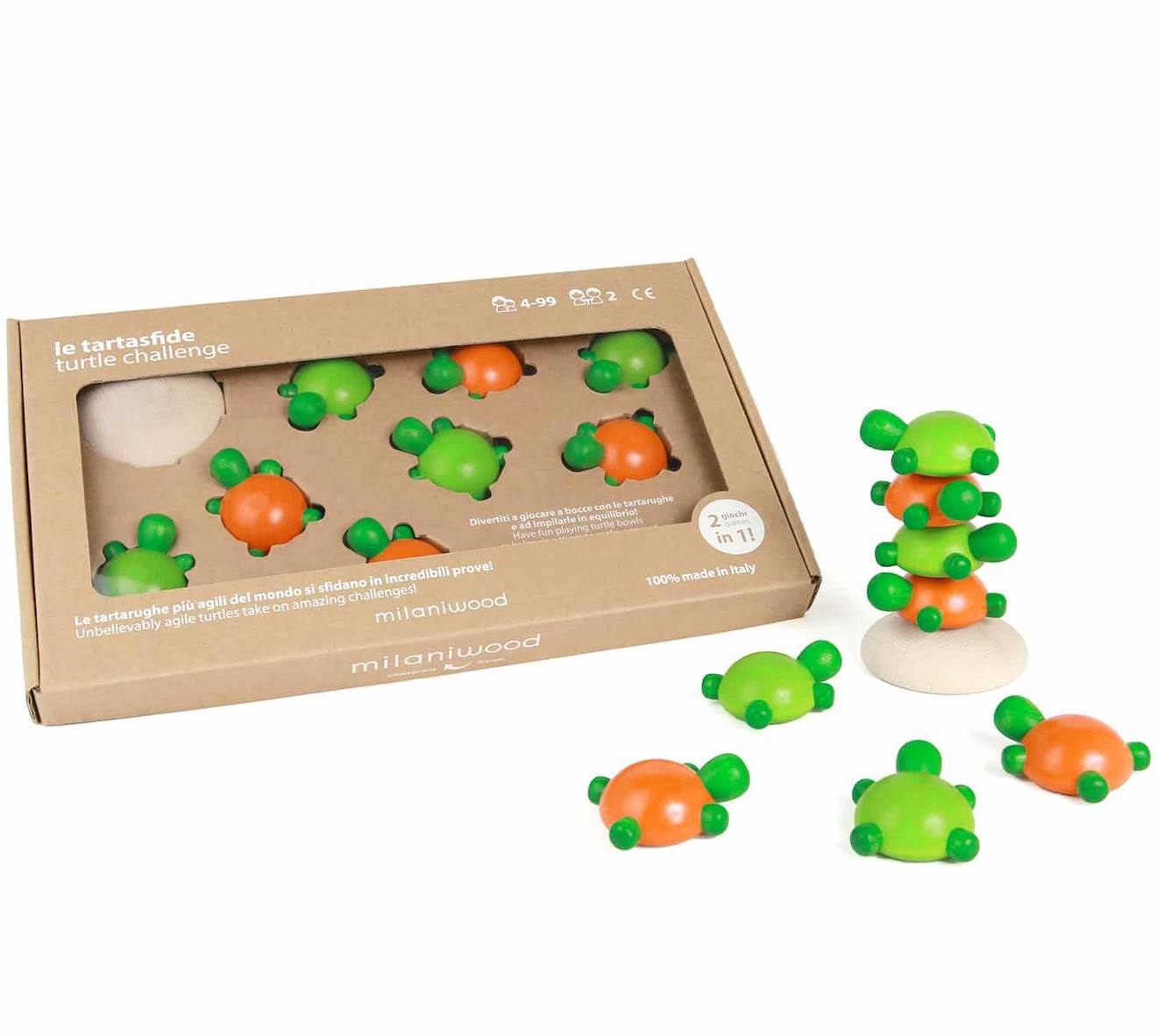 Jeu En Bois Challenge Tortue Vert