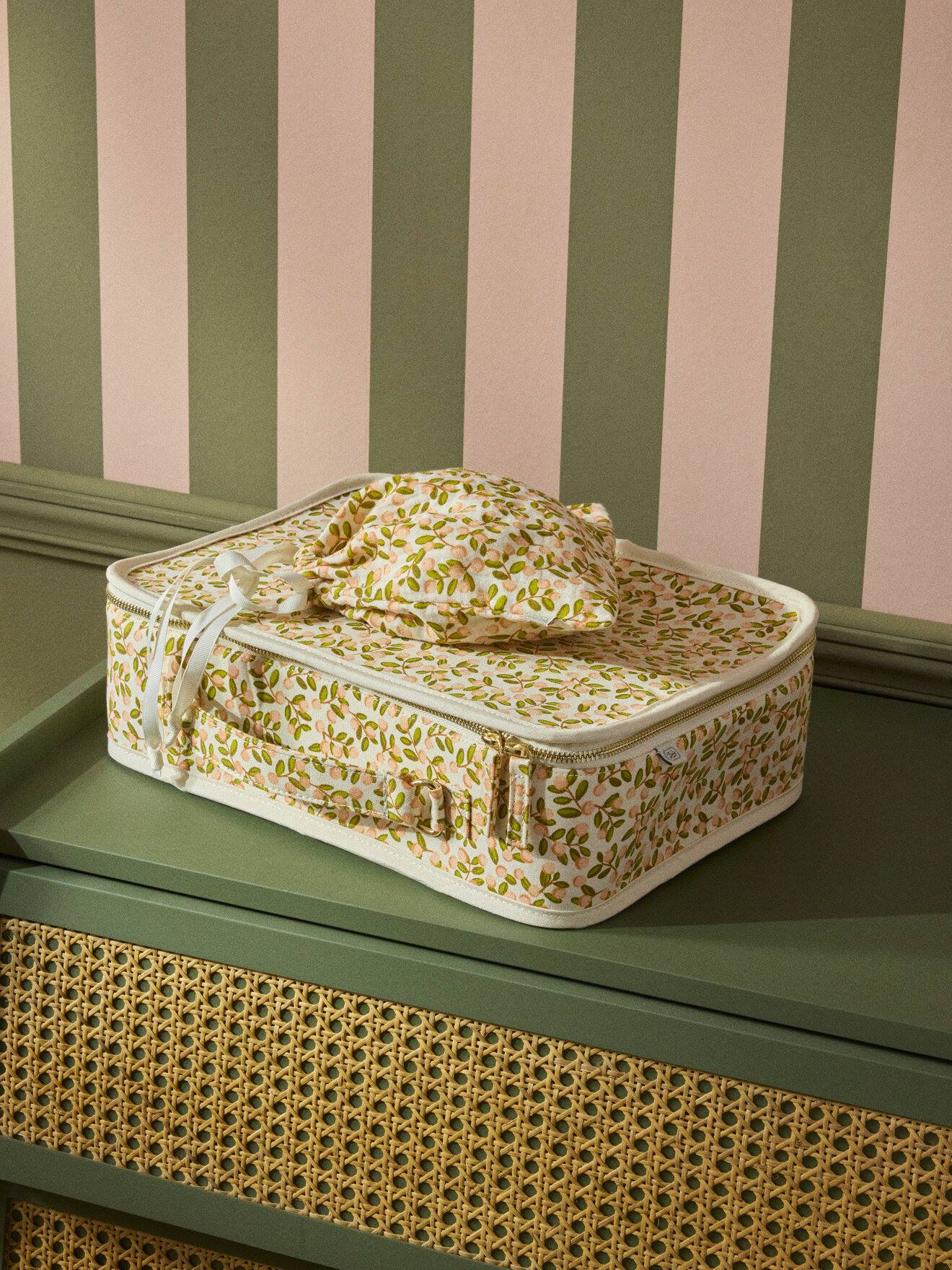 Valisette En Tissu - Imprimé Albertine Rose