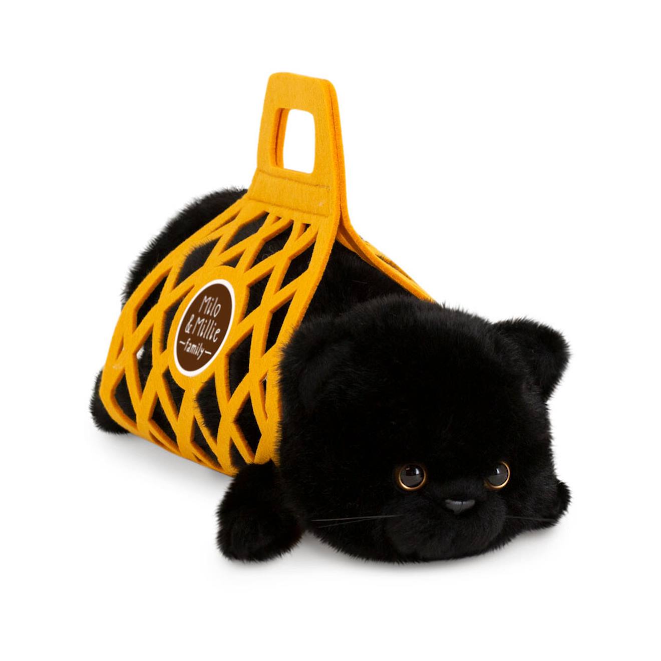 Peluche Chat Noir 35 Cm Black