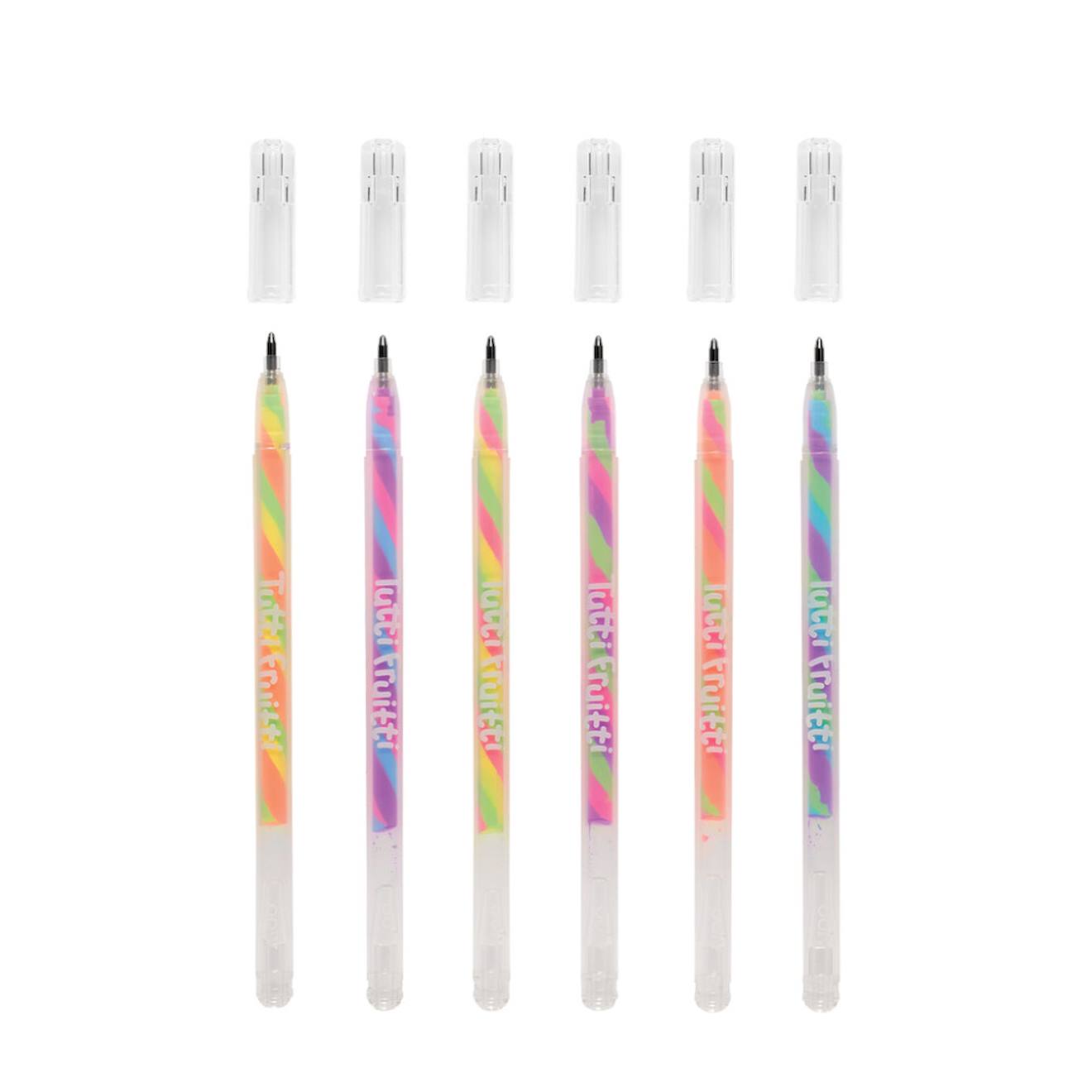 Stylos Gel Pailletés Et Parfumés Tutti Frutti – Set De 6 Couleurs Magiques Multicolor
