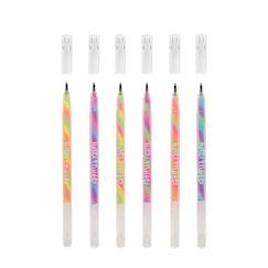Jouet-Stylos gel pailletés et parfumés Tutti Frutti – Set de 6 couleurs magiques