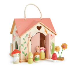 Jouet-Poupons et poupées-Poupées mannequins et accessoires-Maison de poupée en bois - chalet Rosewood