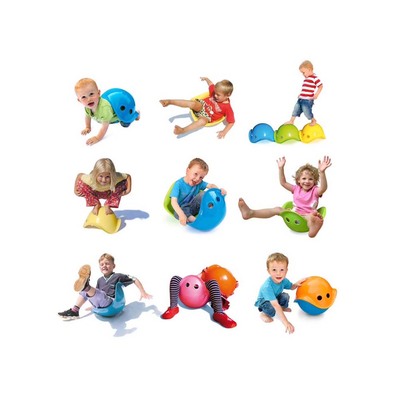 Bilibo Jeu D'équilibre, Jouet De Motricité Pour Enfants Rouge (Moluk) - Image 2