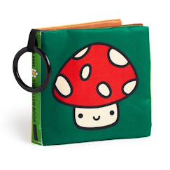 Jouet-Livre en tissu pour poussette Nature Baby Crinkle – Livre sensoriel pour bébé 8 pages