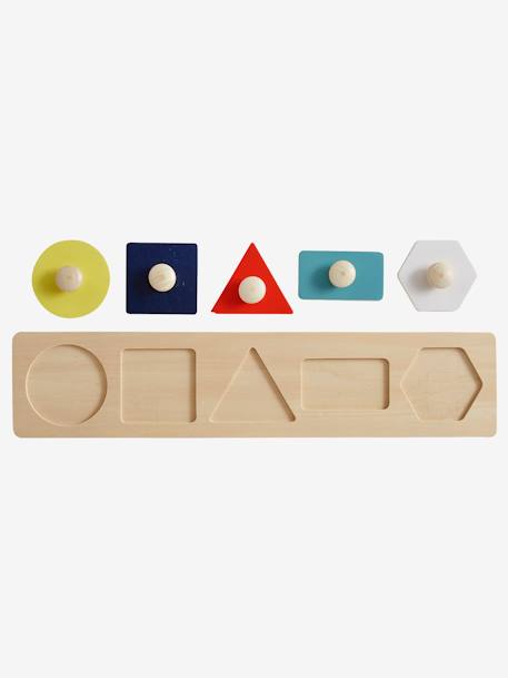 Mon 1er puzzle des formes en bois FSC® multicolore 3 - vertbaudet enfant 