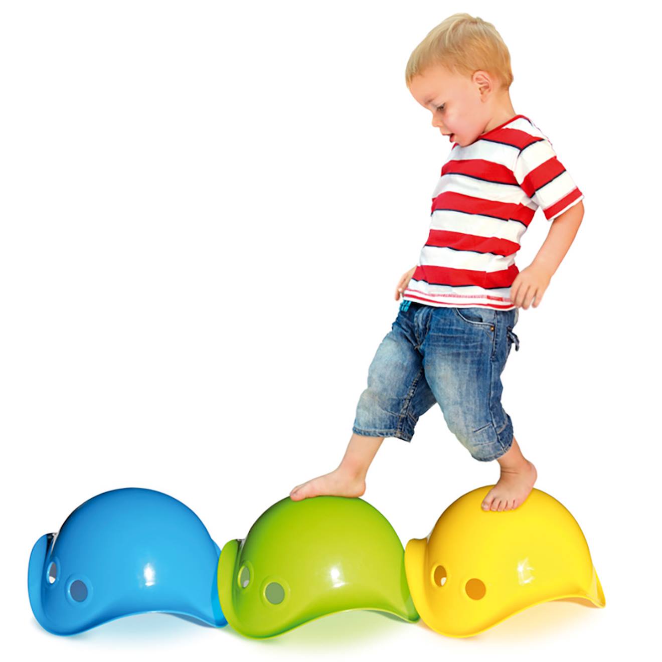 Bilibo Jeu D'équilibre, Jouet De Motricité Pour Enfants Vert (Moluk) - Image 1