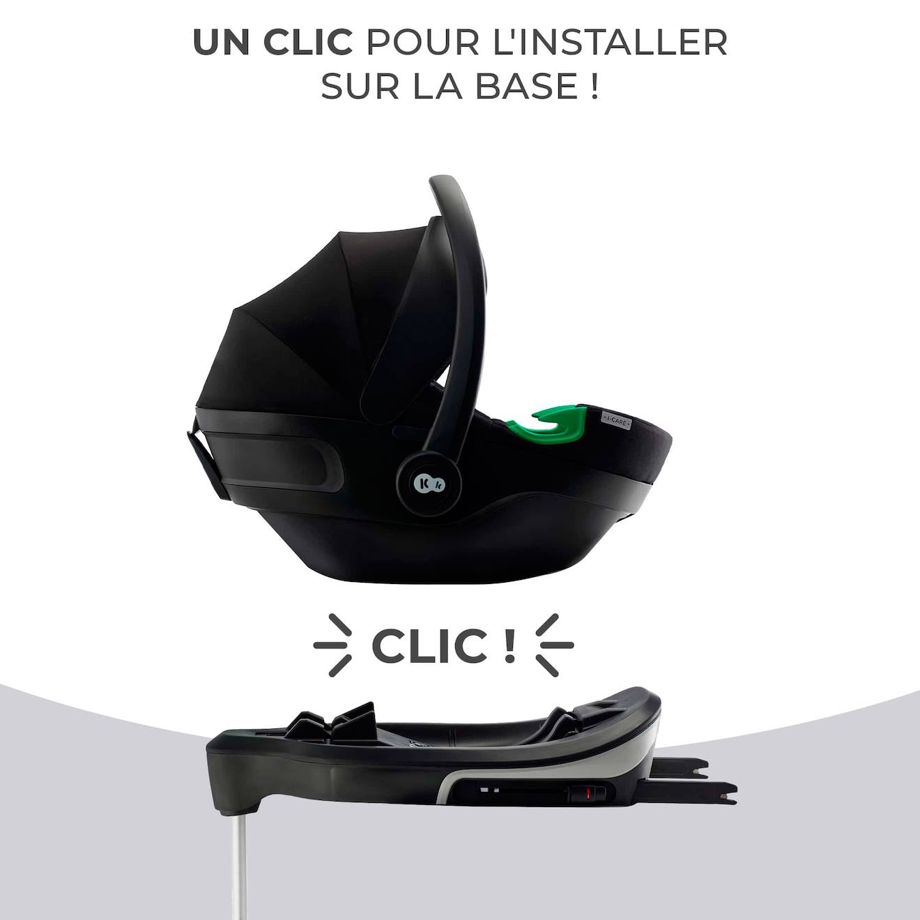 Base Isofix Pour Siège Auto - Installation Rapide Et Sécurisée Noir (Kinderkraft) - Image 2