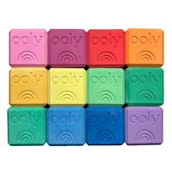 Jouet-Activités artistiques et musicales-Craies empilables pour extérieur – Set de 12 couleurs lavables