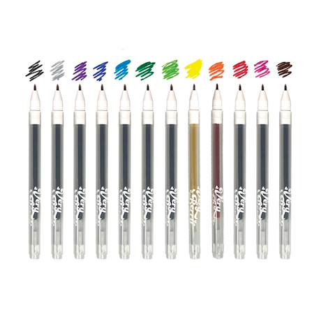 Stylos gel parfumés à la fraise – Set de 12 couleurs fruitées  - vertbaudet enfant