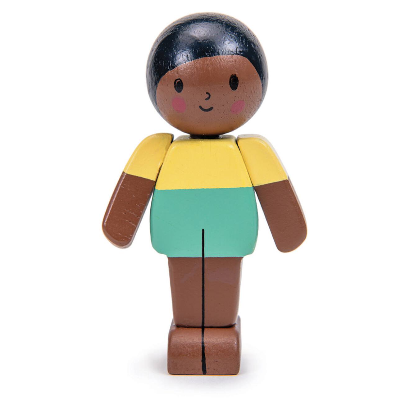 Poupée En Bois - Fils Multicolor