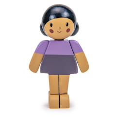 Jouet-Poupons et poupées-Poupons et accessoires-Poupée en bois - amande fille