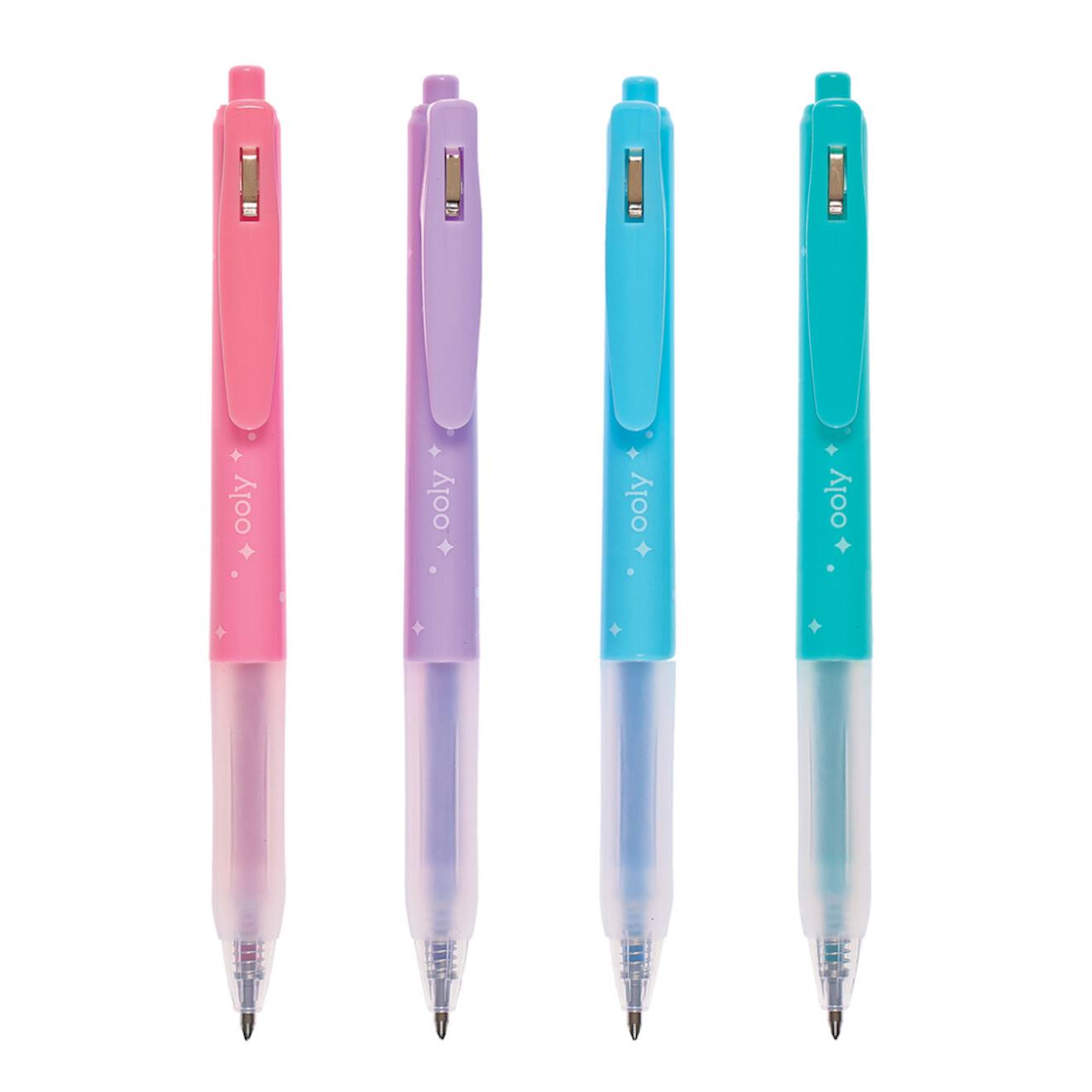 Stylos Gel Pailletés Oh My Glitter! – Set De 4 Couleurs Rétractables Multicolor