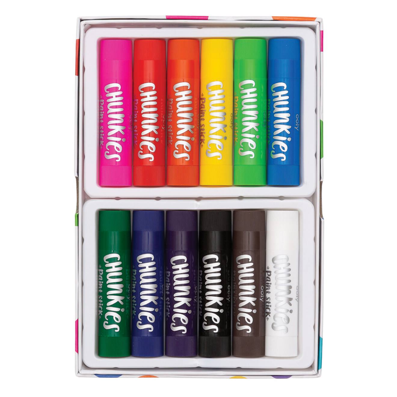 Bâtons De Peinture Chunkies – Set De 12 Couleurs Lavables Multicolor