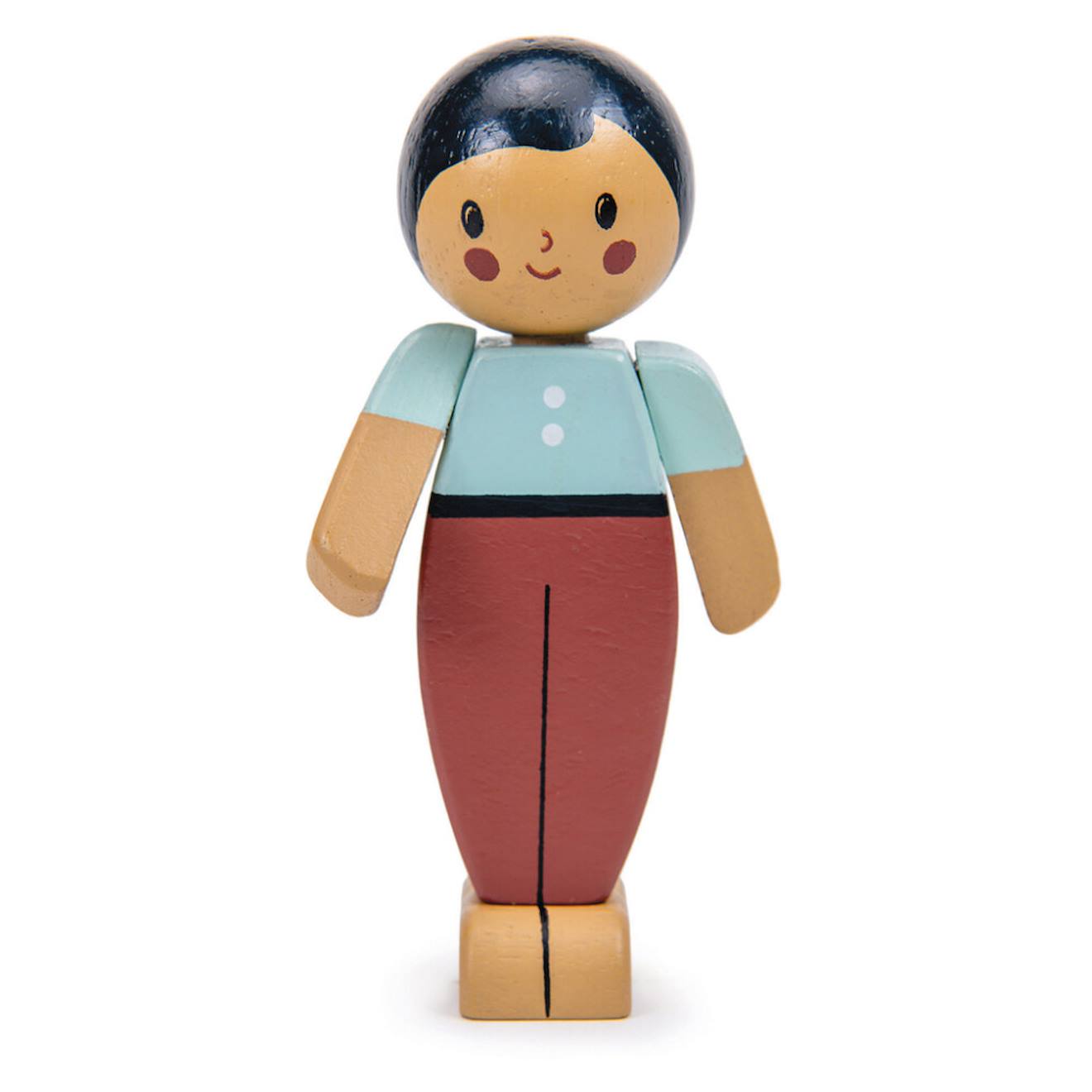 Poupée En Bois - Amande Père Multicolor