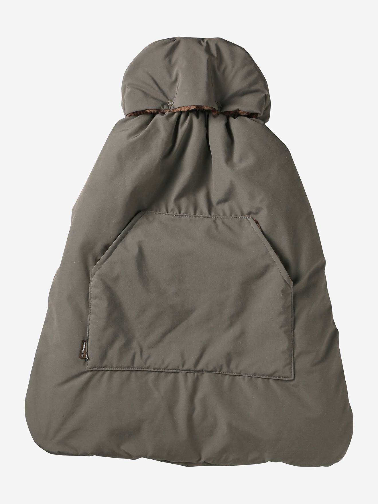 Protège Porte-Bébé Doudoune Vertbaudet Imperméable - Couverture Avec Capuche Pour Poussette Ou Porte-Bébé, Bleu